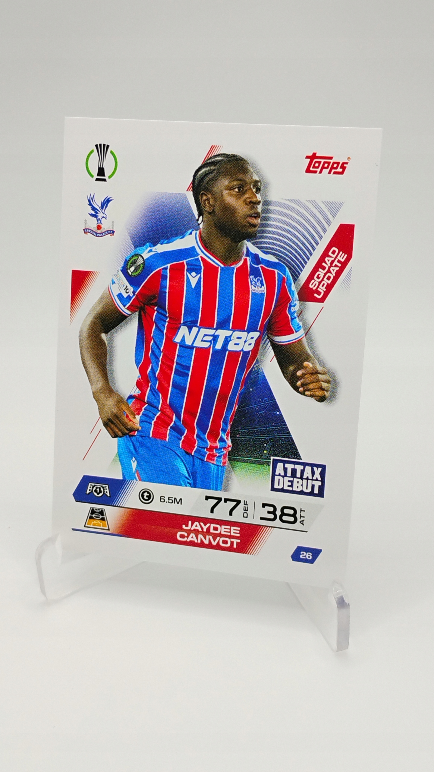 Topps Match Attax Extra 2025-2026 Squad Update 26 Jaydee Canvot Crystal