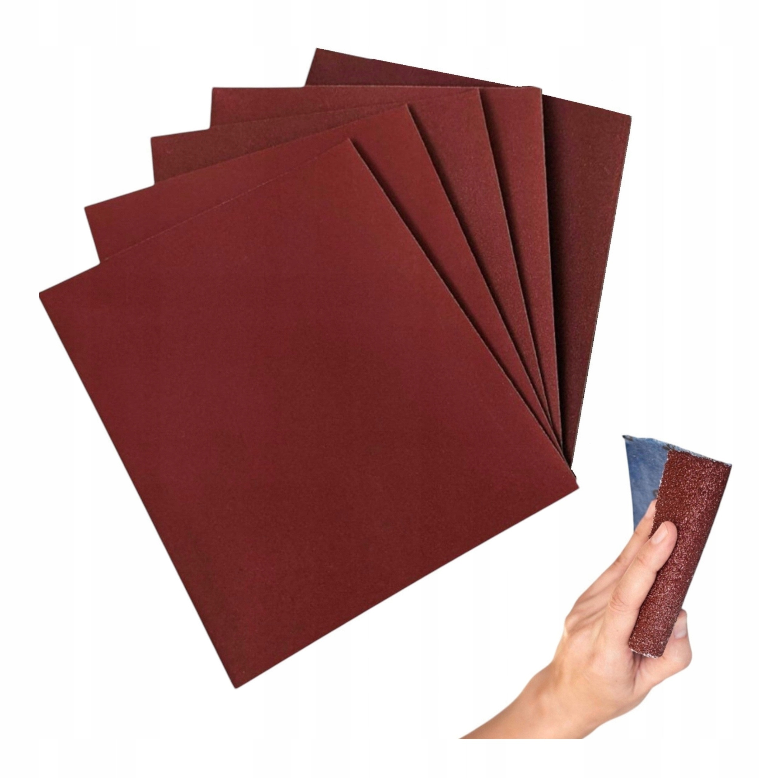 5x Papier Ścierny Arkusz 230x280mm P220 na płótnie Do Szlifowania Ręcznego