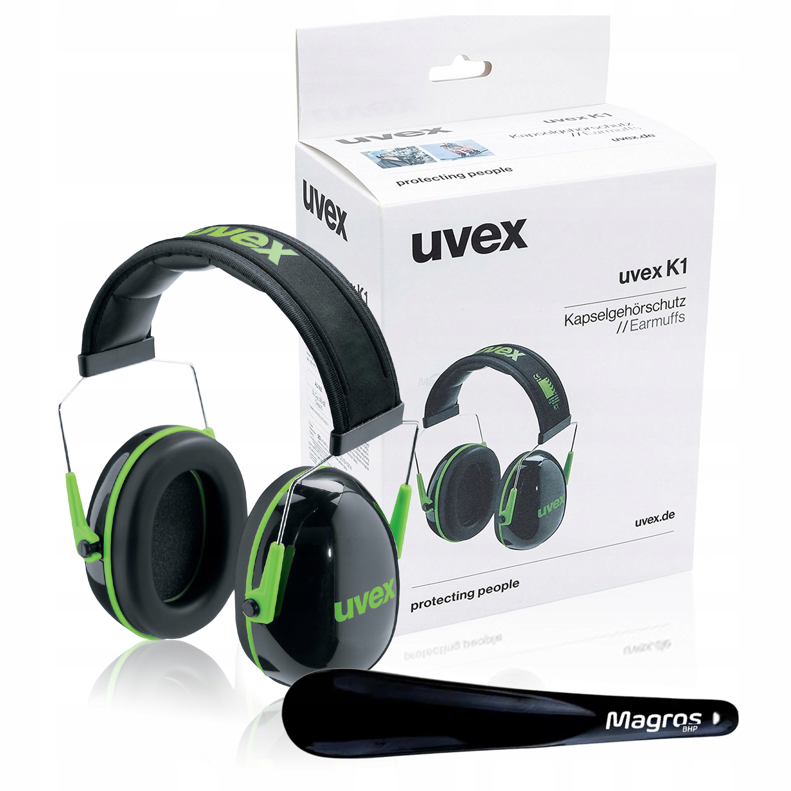 Nauszniki Przeciwhałasowe Słuchawki Ochronne Ochronniki Uvex K1 2600.001
