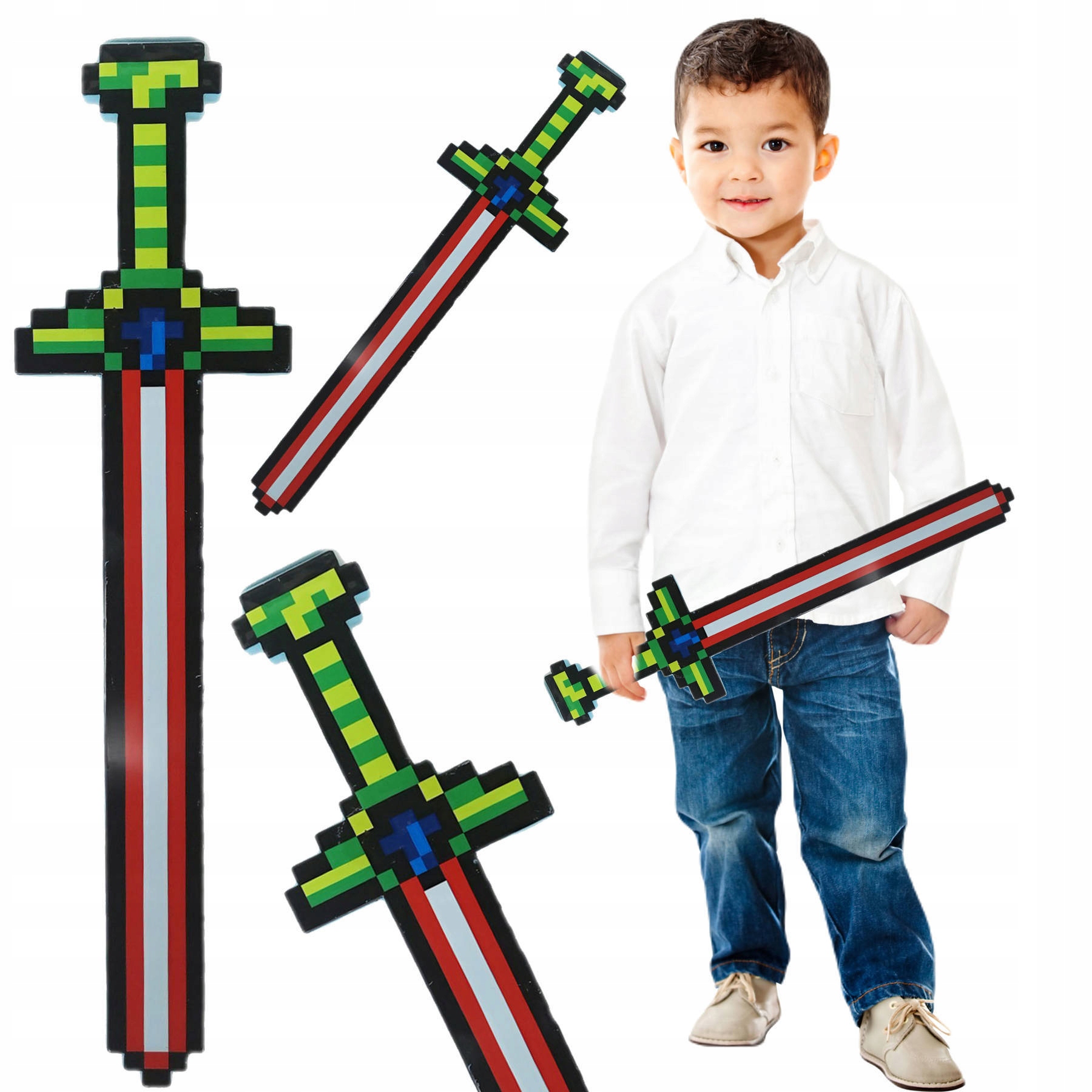 

Miecz Świecący Z Gry Minecraft Duży Długi Dźwięk