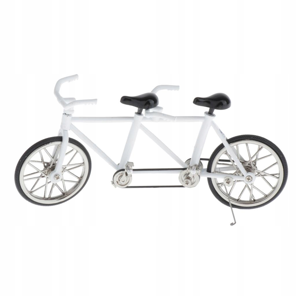 Replika modelu roweru Tandem w skali 1:16 Biała