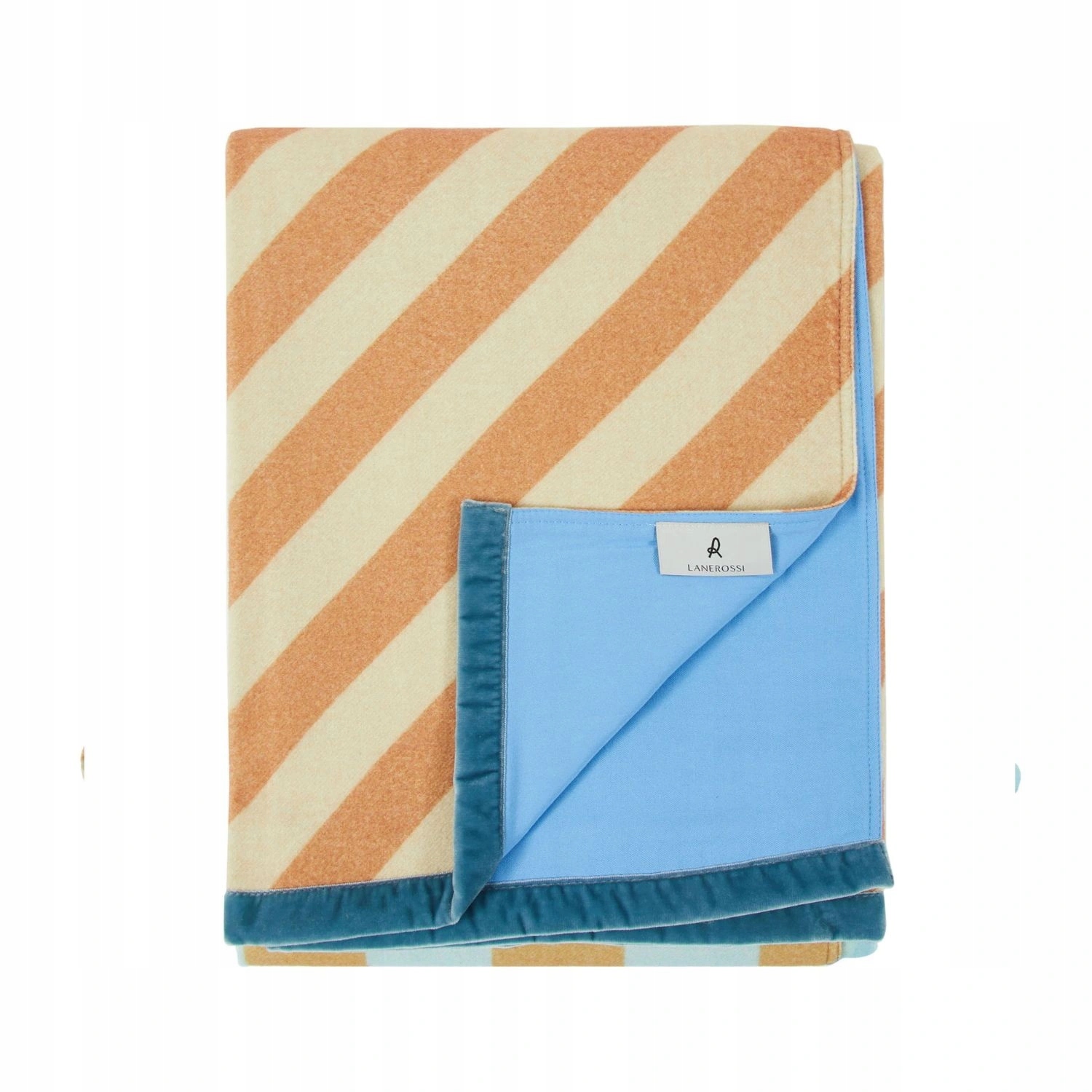 Vlněná deka Lanerossi vzorovaná, měkká, teplá, 180 x 130 cm