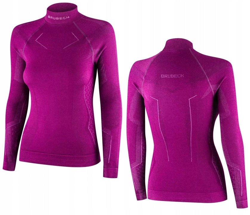 Dámská termoaktivní košile Brubeck Extreme Wool Merino LS1665 Fuchsia S