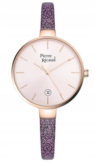 Nové Originální dámské hodinky Pierre Ricaud P22085.9P1RQ s datumovkou
