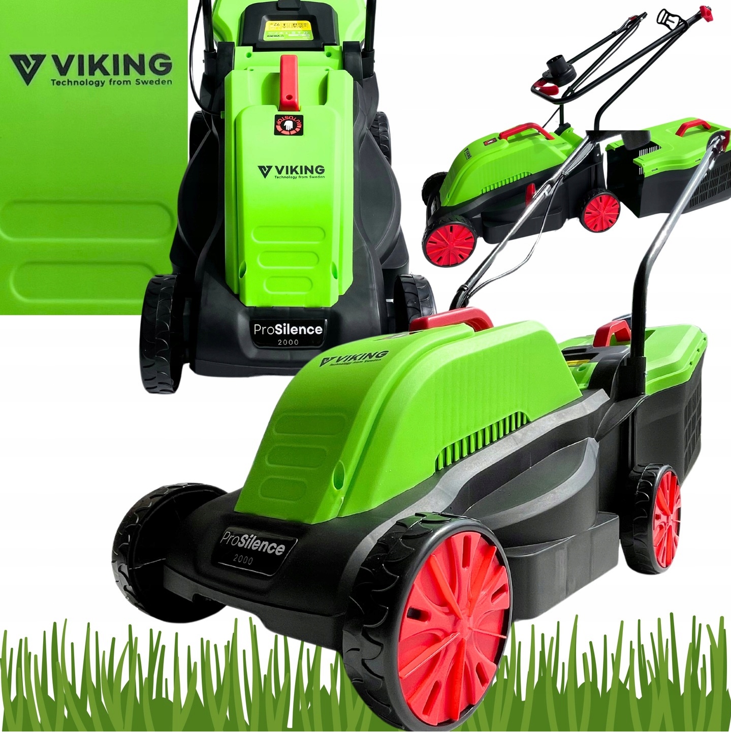 Elektrická kosačka na trávu s Indukčným motorom Viking Výkon 2000 W