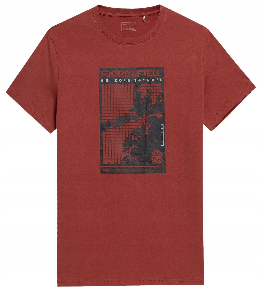 

4F T-shirt Koszulka Męska TSM062 Czerwona XL