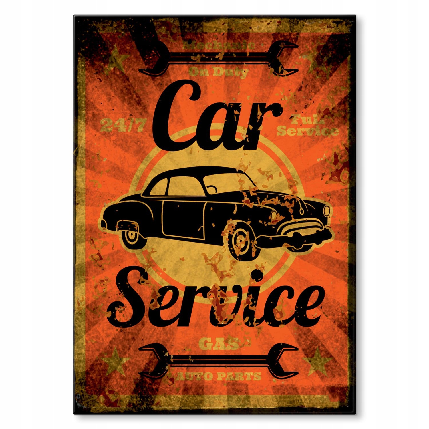 Kovový plakát Autoservisní dílna Szyld Plech 30 x 42 cm Dárek