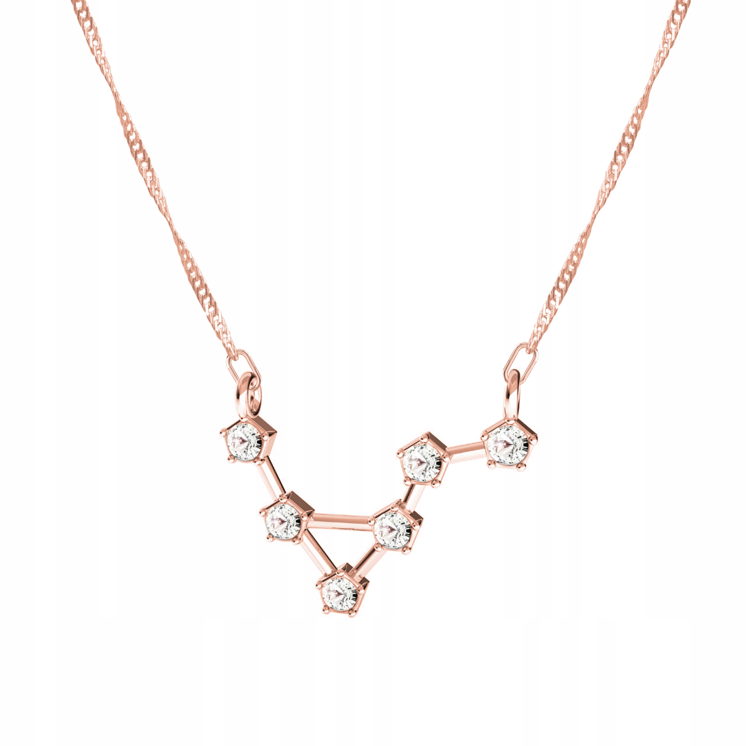 Řetízek zlatý náhrdelník Znamení Zvěrokruhu Vodnář 925