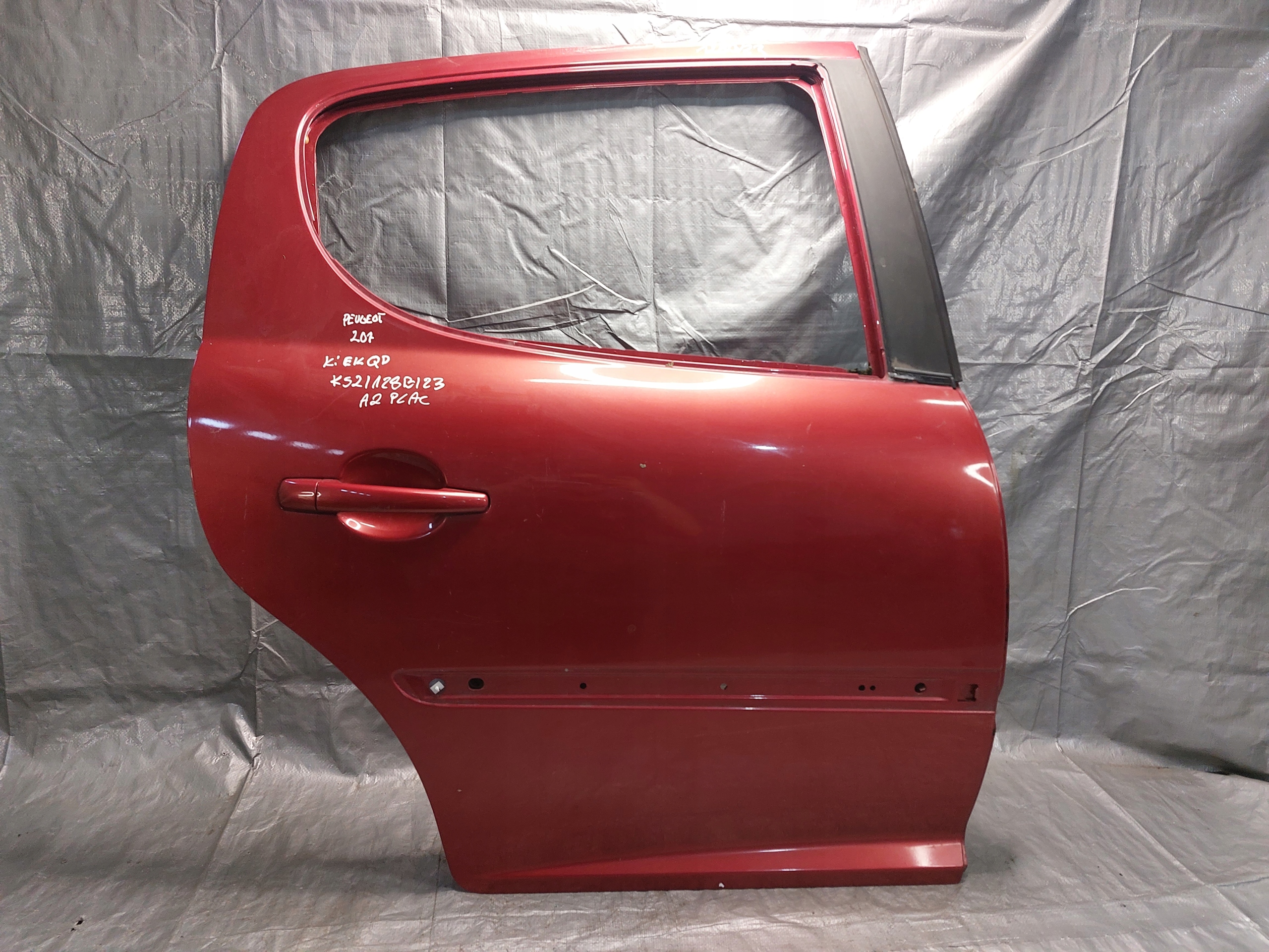 door right rear. PEUGEOT 207 HB EKQD