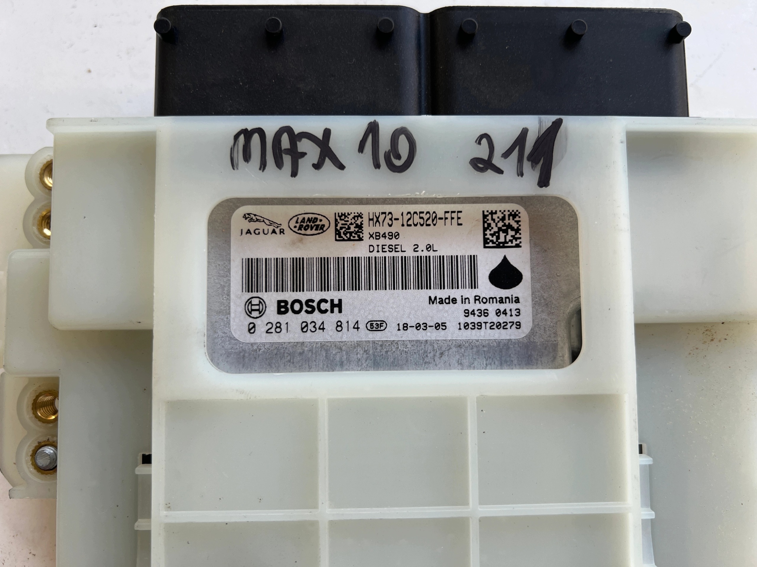 JAGUAR E-PACE 204DTD 2.0 HX73-12C520-FFE 0281034814 computer ECU