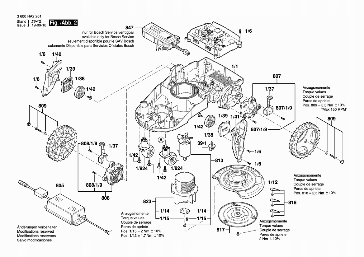 Bosch joystick do kosiarki Indego 1000 Connect Indego 1200 CONNECT Marka Bosch