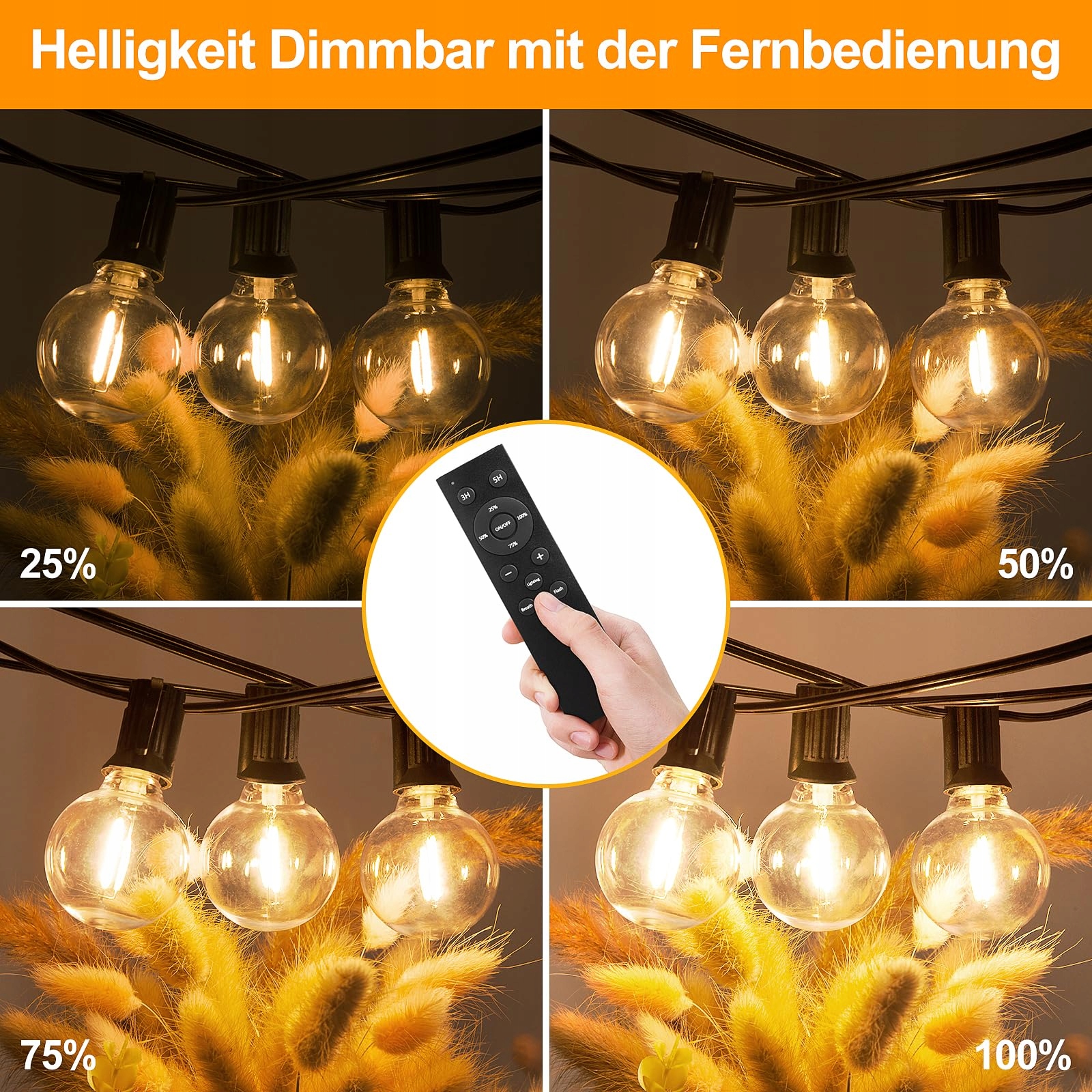 RETRO LIGHTS Girlanda Świetlna 30M Zewnętrzna Wodoodporna Dimmbar Ciepła — miniatura 2