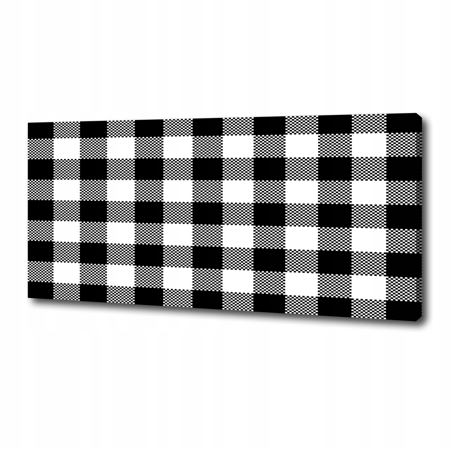 Fotoobraz obraz na plátně Černobílá mřížka 125x50 cm