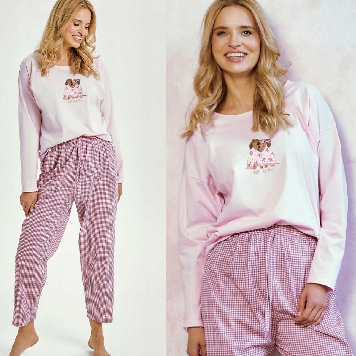 Taro Dámské Dlouhé Pyžamo Elisa 3434 XL