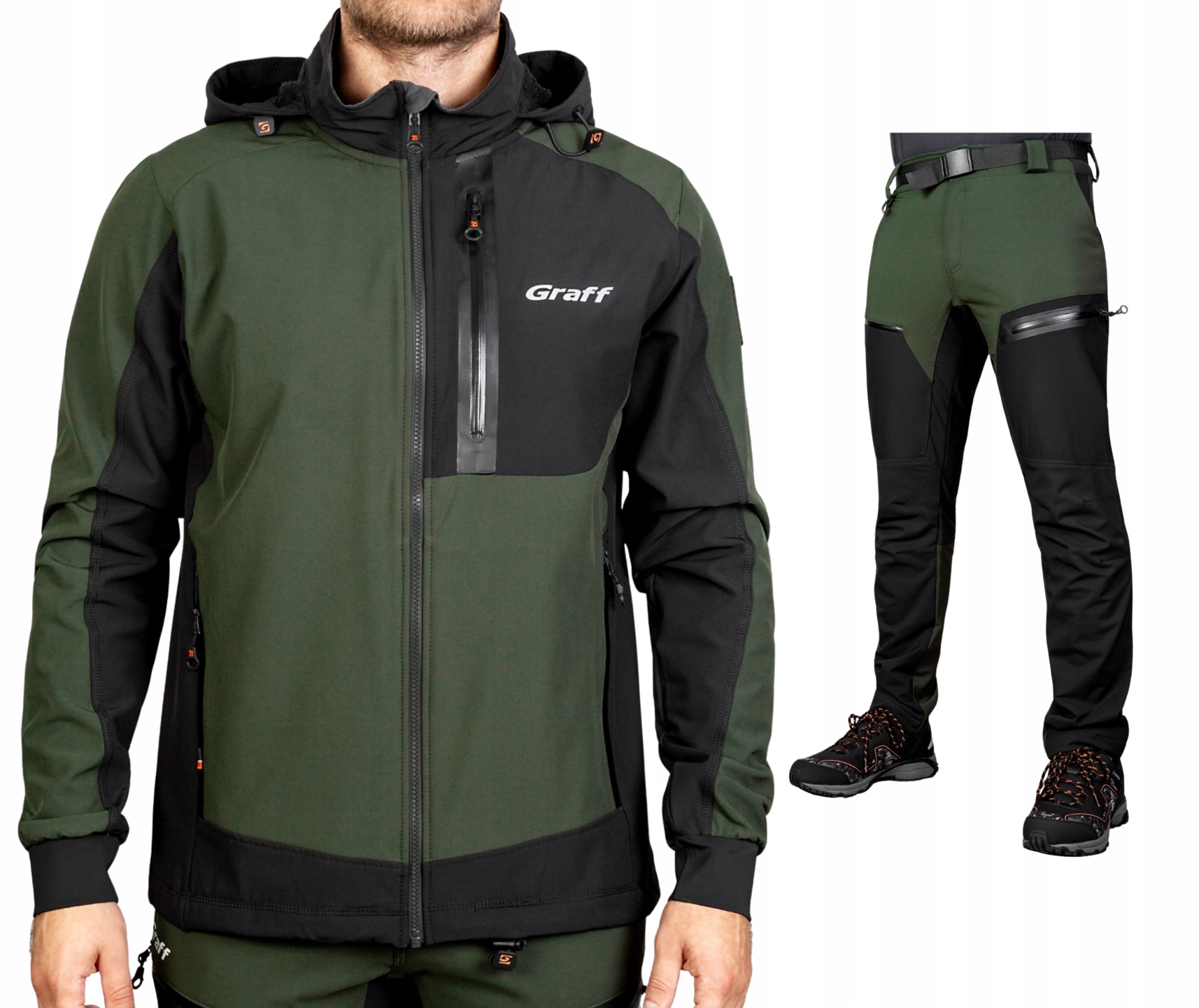 Graff Komplet Softshell Kurtka Spodnie 561-S/761-S Roz. S 170-176
