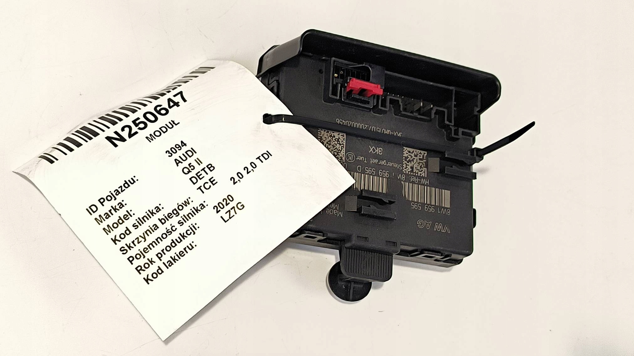 module door 8W1959595D AUDI Q5 II FY