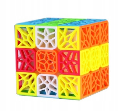 KOSTKA AŻUROWA logiczna DNA 3x3x3 kolorowa Marka inna