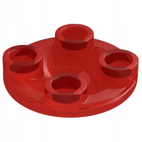 

Lego Płytka okrągła 2x2 2654 czerwona trans 2 szt.