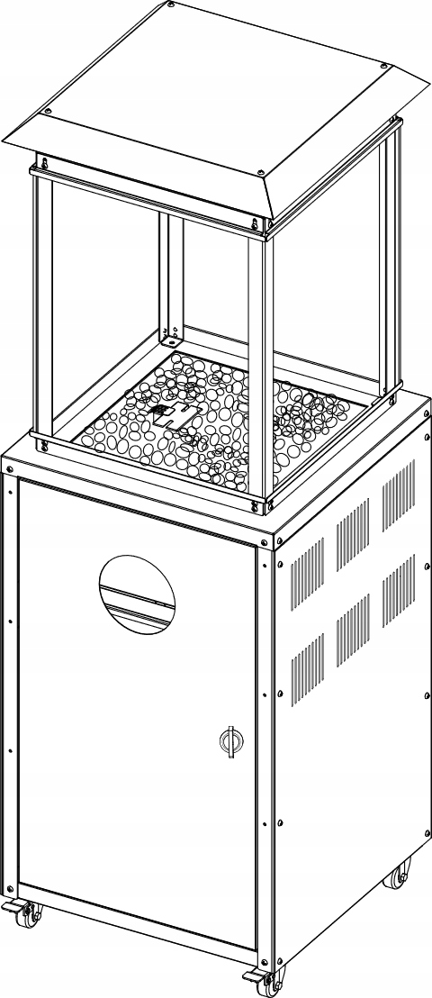 Parasol Grzewczy Gazowy Kominek Promiennik na LPG EAN (GTIN) 5904673550075