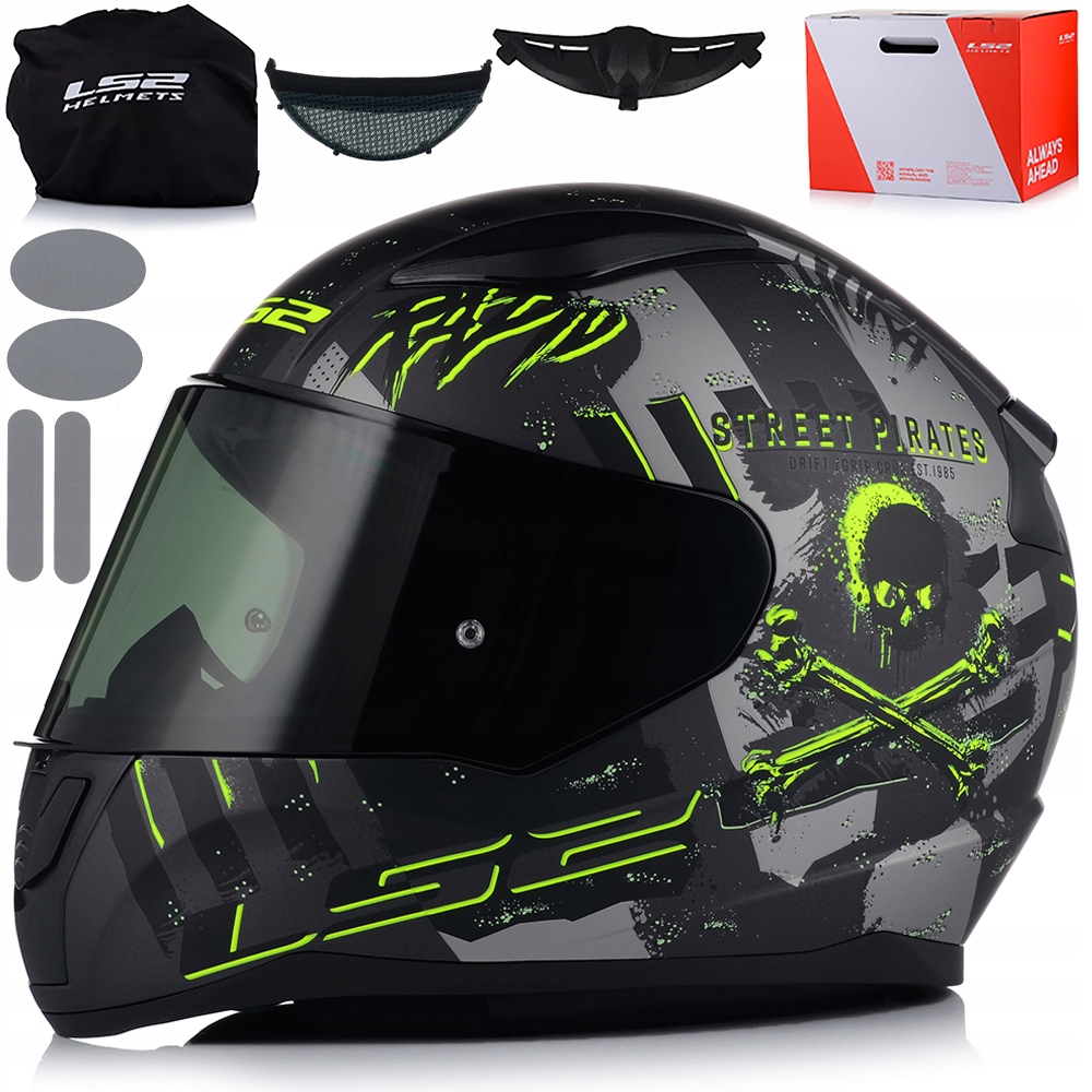 Motocyklová Prilba LS2 FF353 Rapid II Pirates Ece 22.06 Tónované Sklo