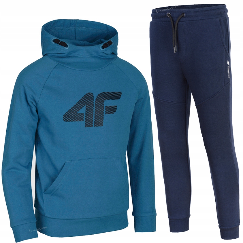 

4F Chłopięcy Dres Komplet Bluza Spodnie 140