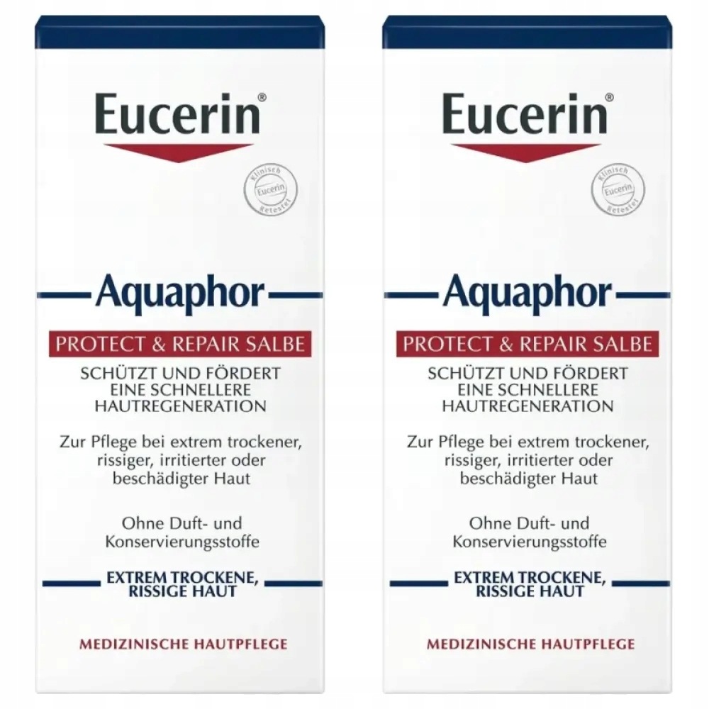 2x Eucerin Aquaphor Maść regenerująca, 45 ml