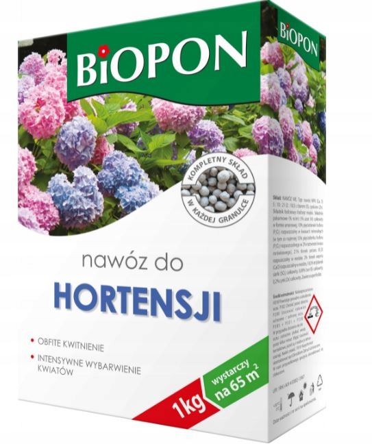 

Biopon Nawóz Do Hortensji Granulat 1KG