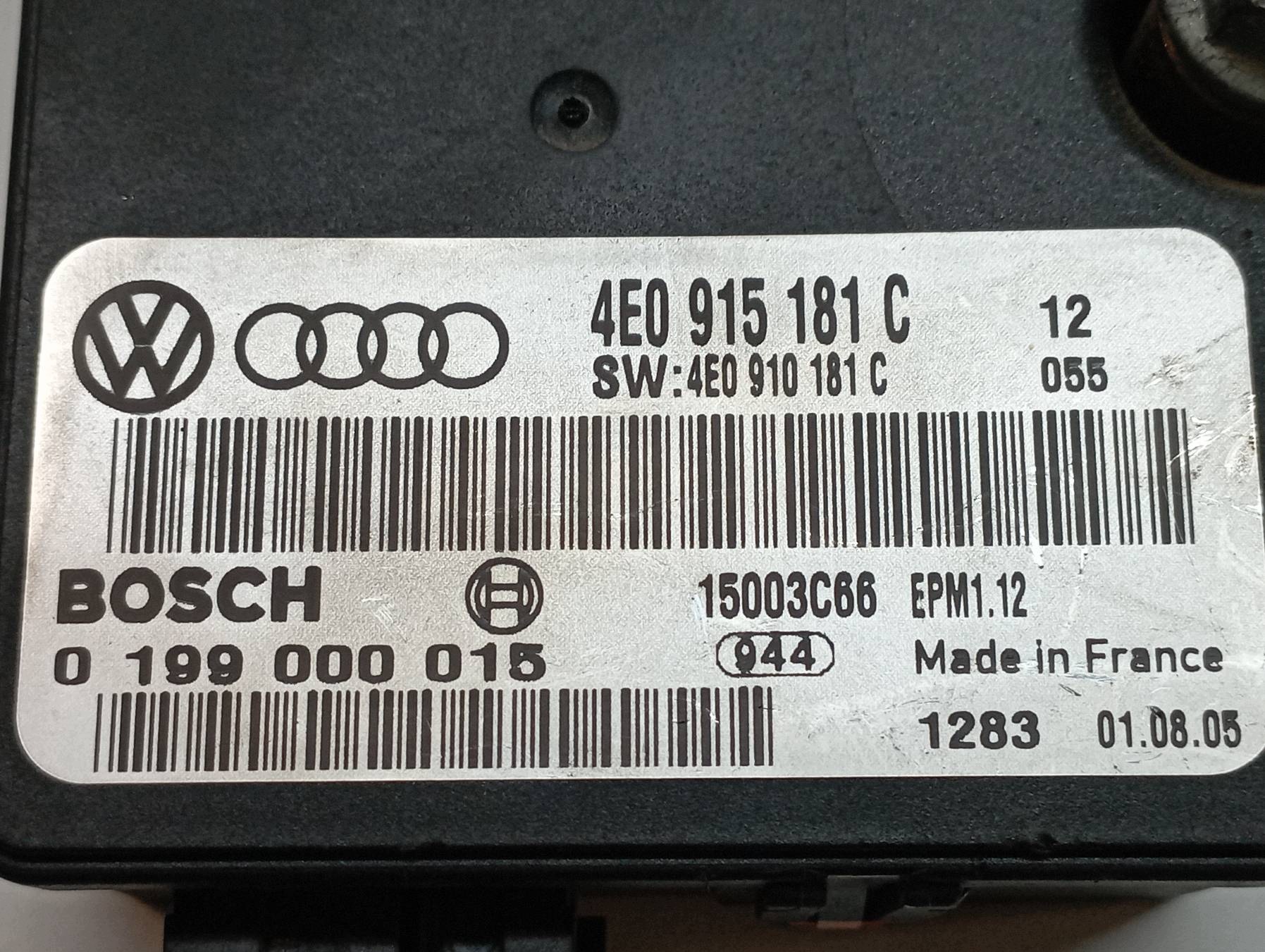 modul akkumulátor 4E0915181C Audi A8 II (2002-2010) D3