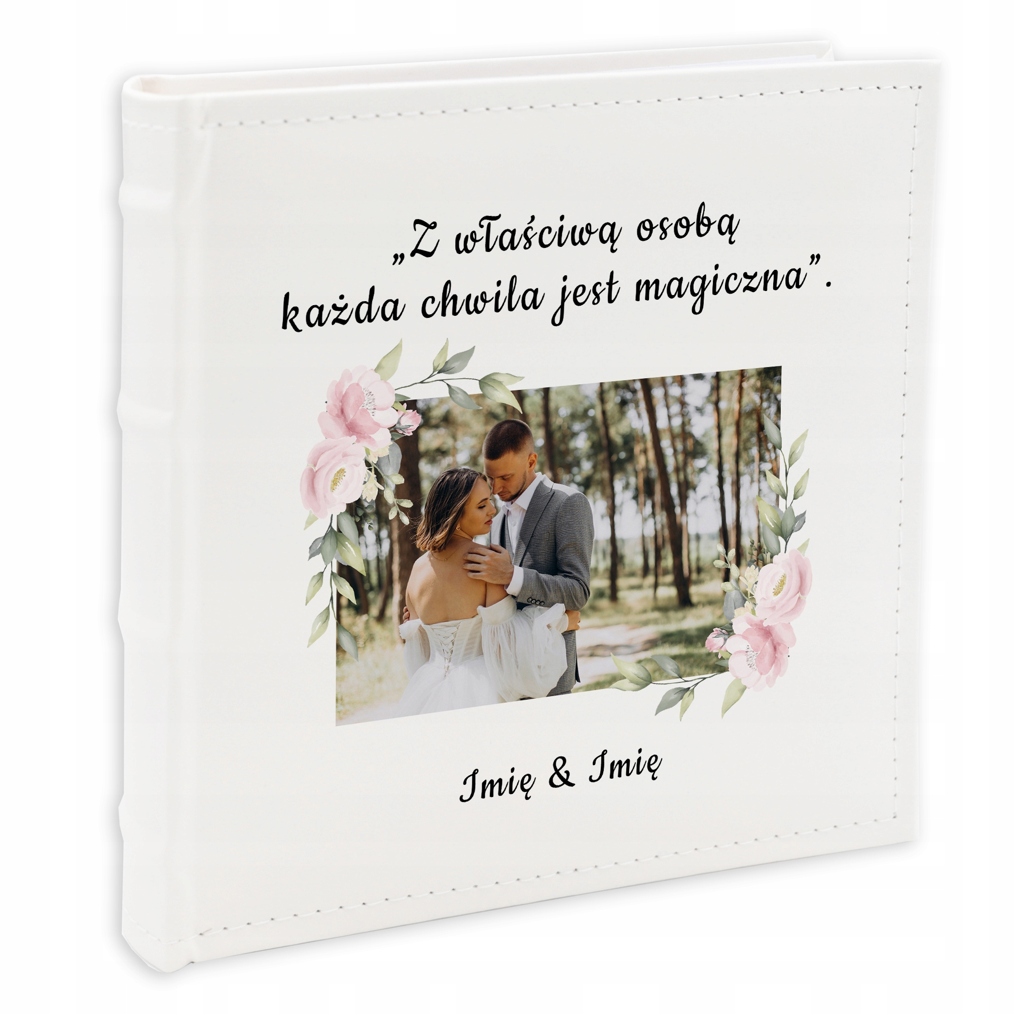 Album na fotografie 10x15 cm Bílý Svatební Suvenýr Láska Kreator