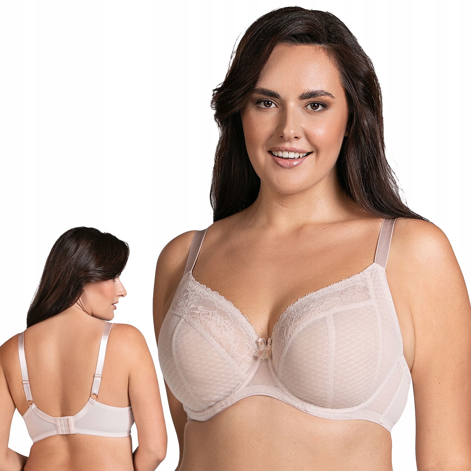 Vivisence 1080 béžová krajka Měkká podprsenka Soft 75G