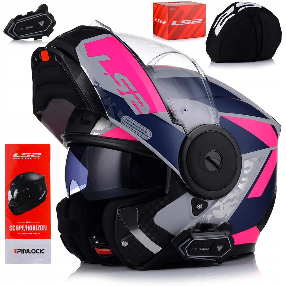 Motocyklová Prilba LS2 FF902 Scope II P/j Čeľusťová Clona Interkom