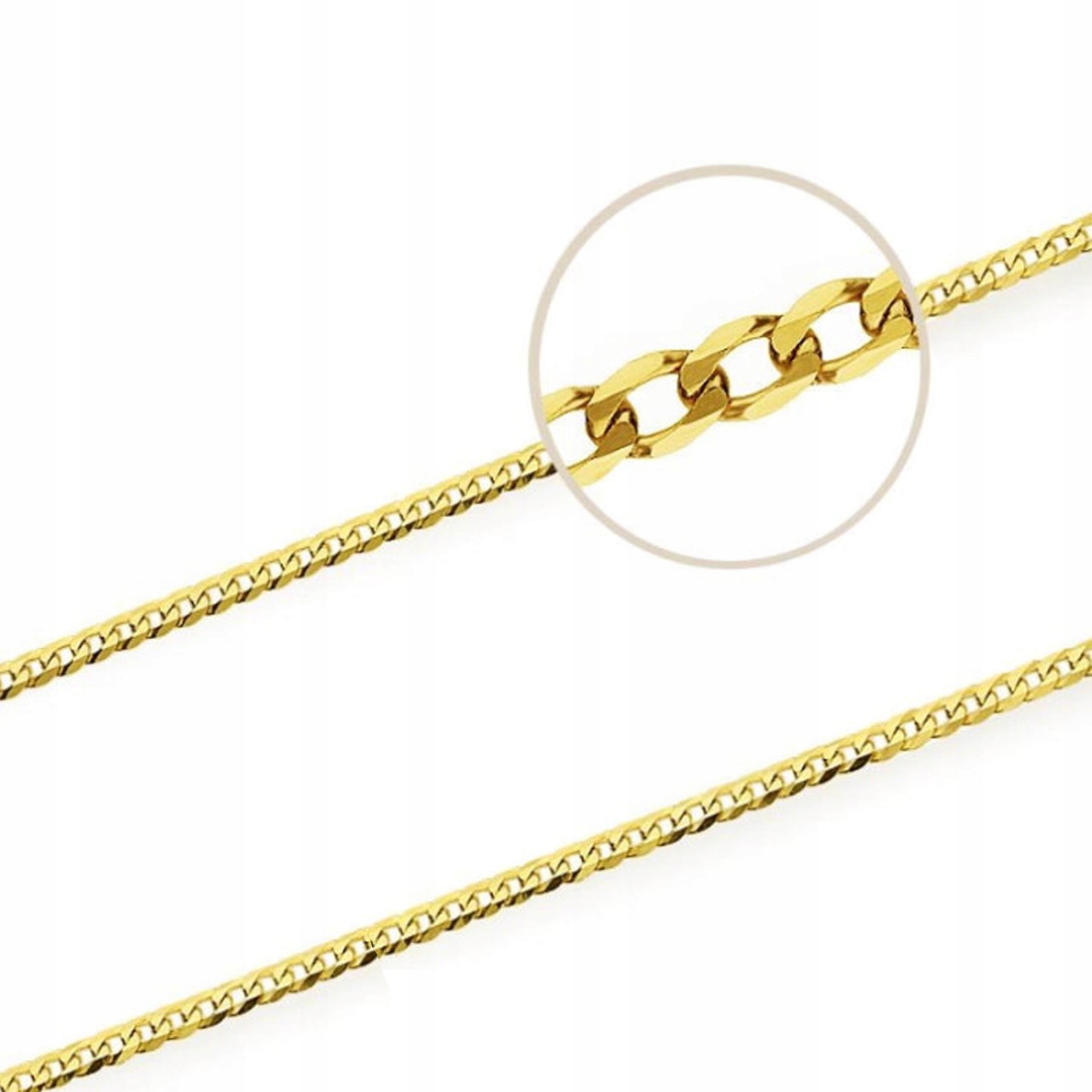 Zlatý řetízek 585 Splot Pancerka 40 CM 1,35 g módní dárek vazba 14k