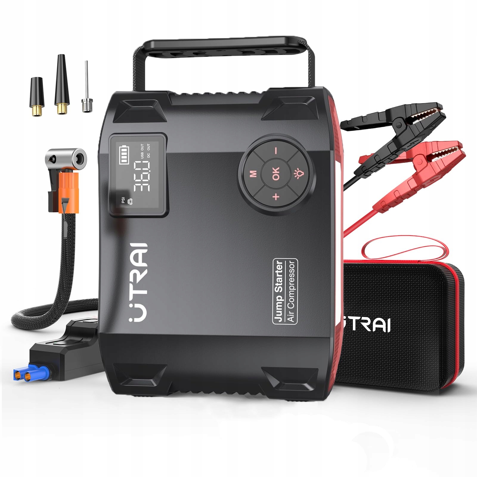 Utrai Štartér Powerbank Starter Núdzového Automobilu 4v1 2000A 16000mAh