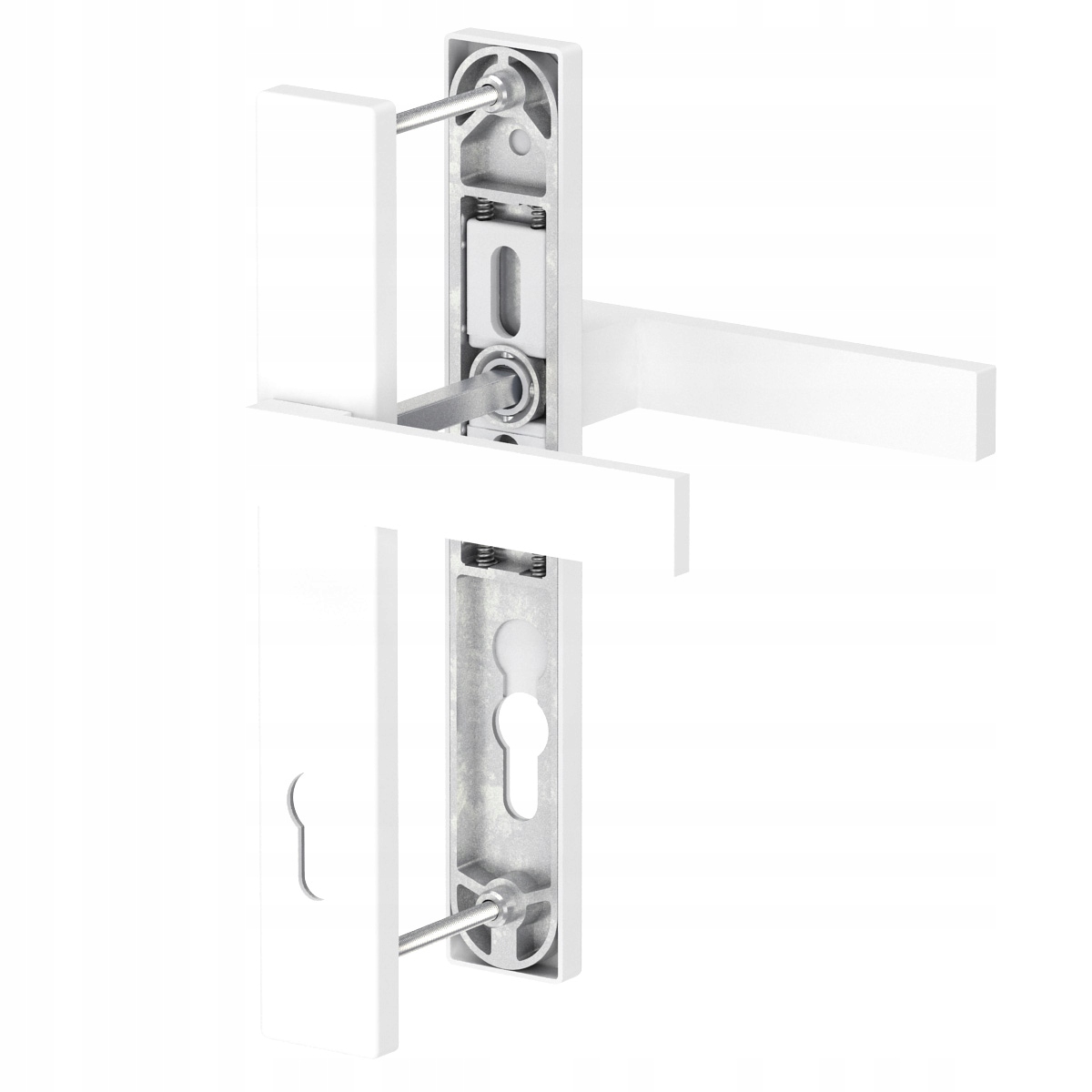 Klika na dveře pod roletu Dublin 37 bílá matná L92