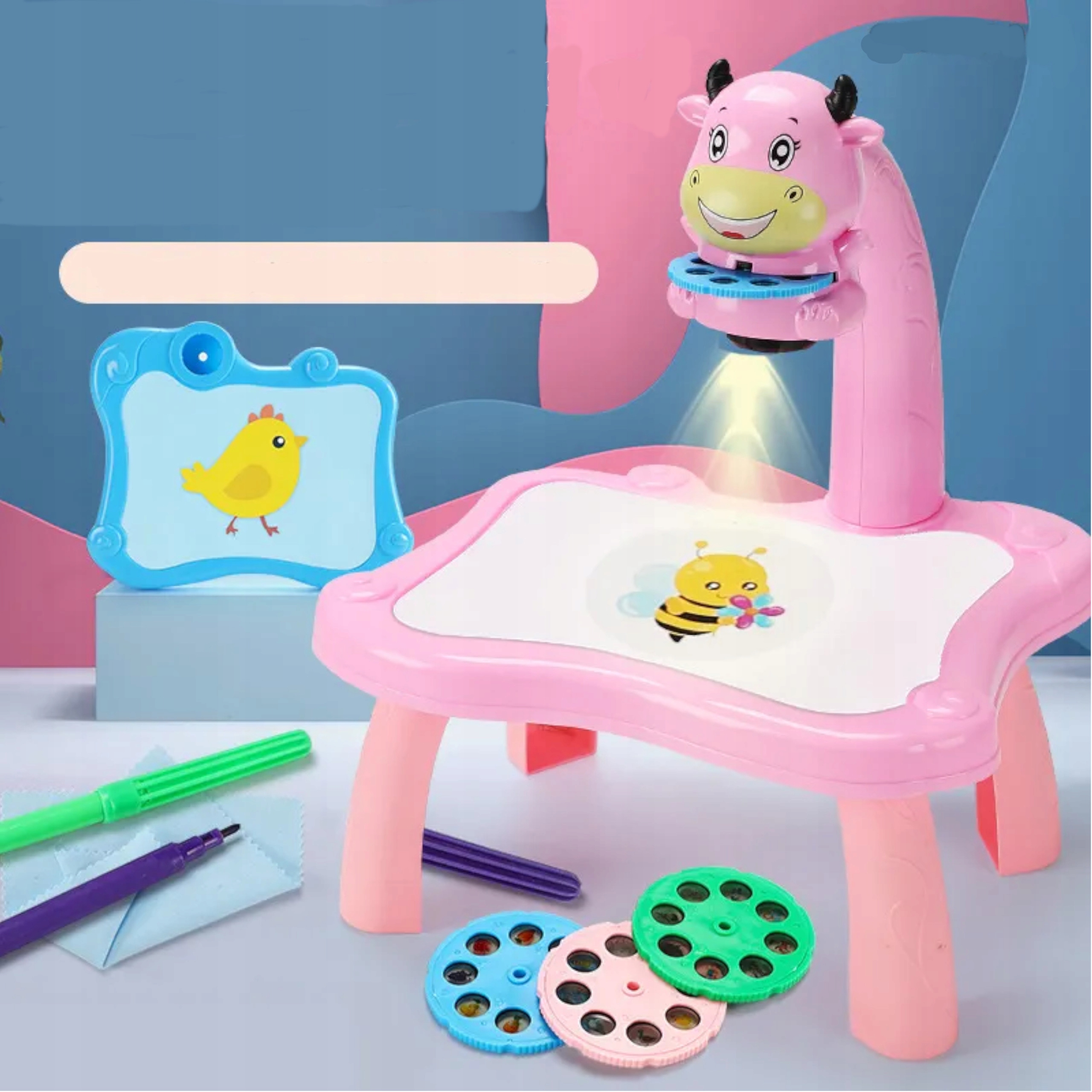 Projektor do rysowania stolik krówka mazaki 222-1R Wiek dziecka 3 lata +