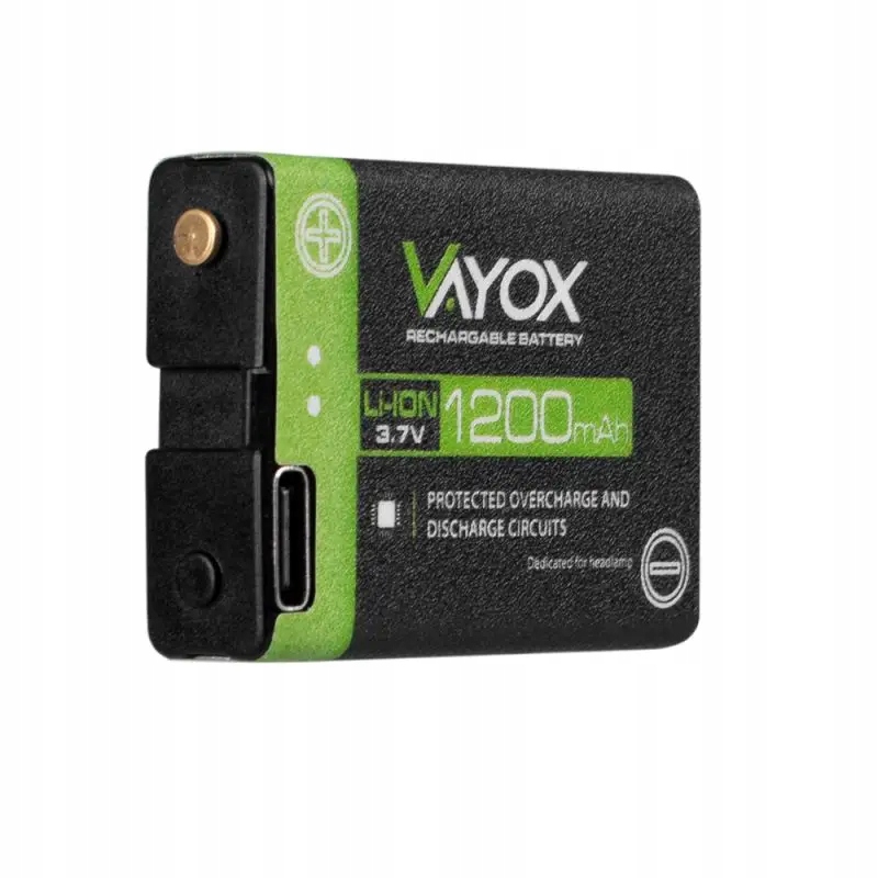 Akumulator 3,7V 1200mAh do latarek czołowych VA0255 Vayox BX14274