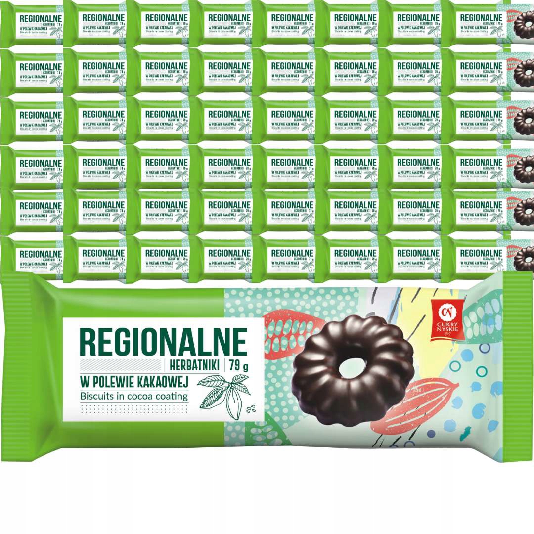 Cukry Nyskie Sušenky v kakaové polevě 79 g x 42 kusů