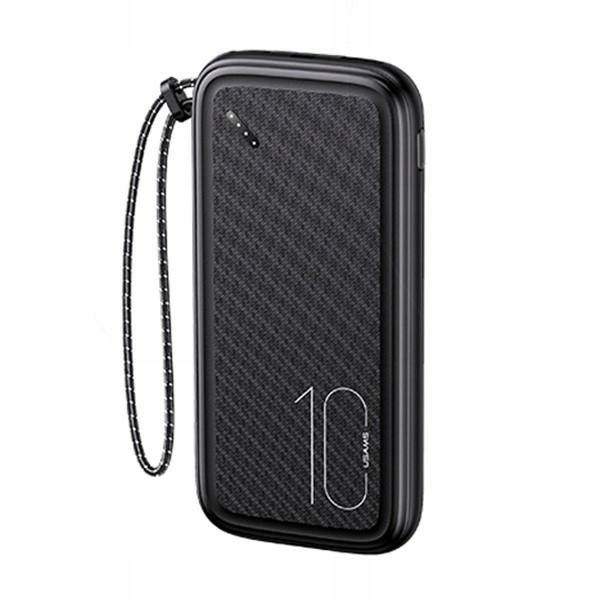 Usams Powerbank PB56 10000mAh 2xUSB czarny