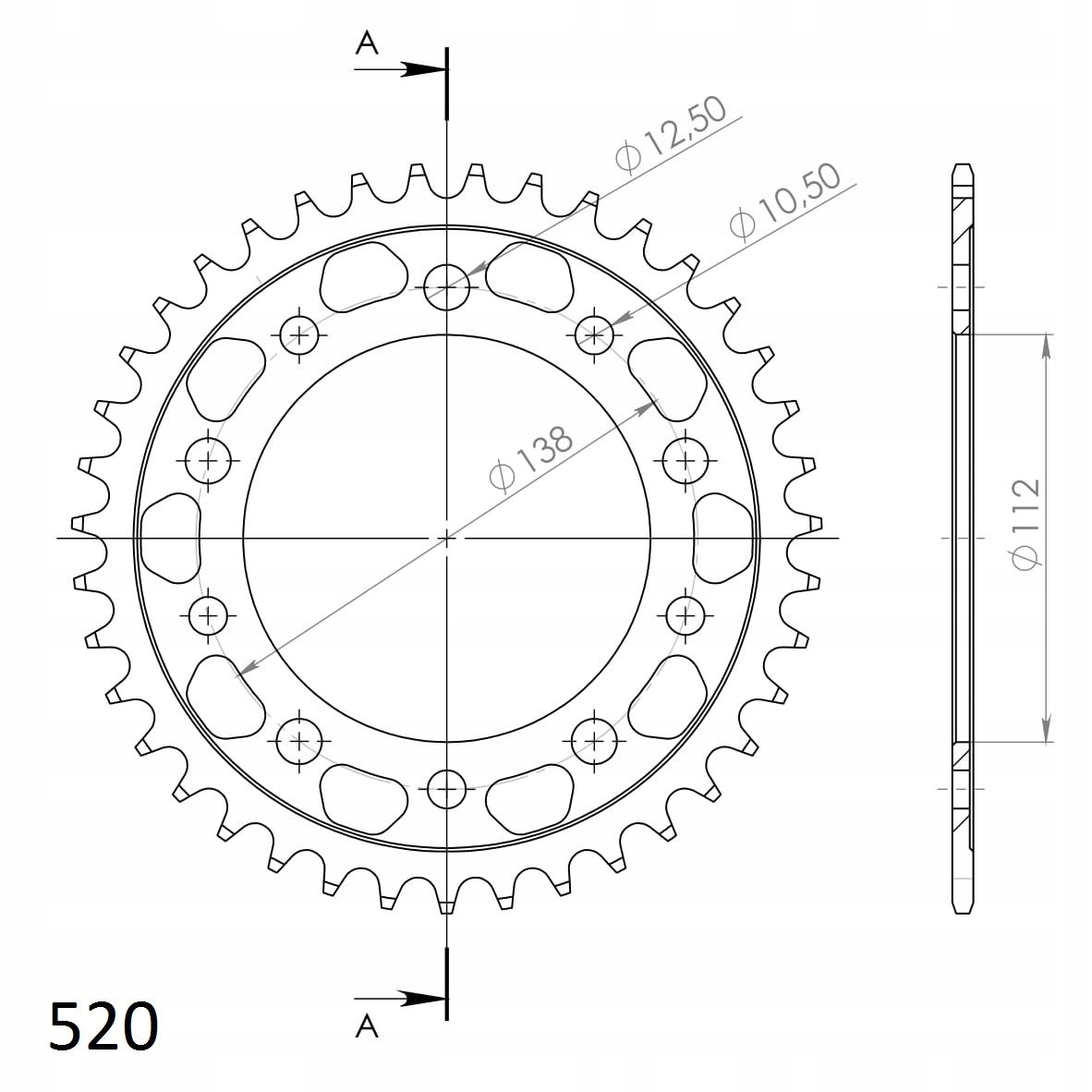 Zębatka SUPERSPROX HONDA CT CTX NC 700 INTEGRA 750 Producent Supersprox