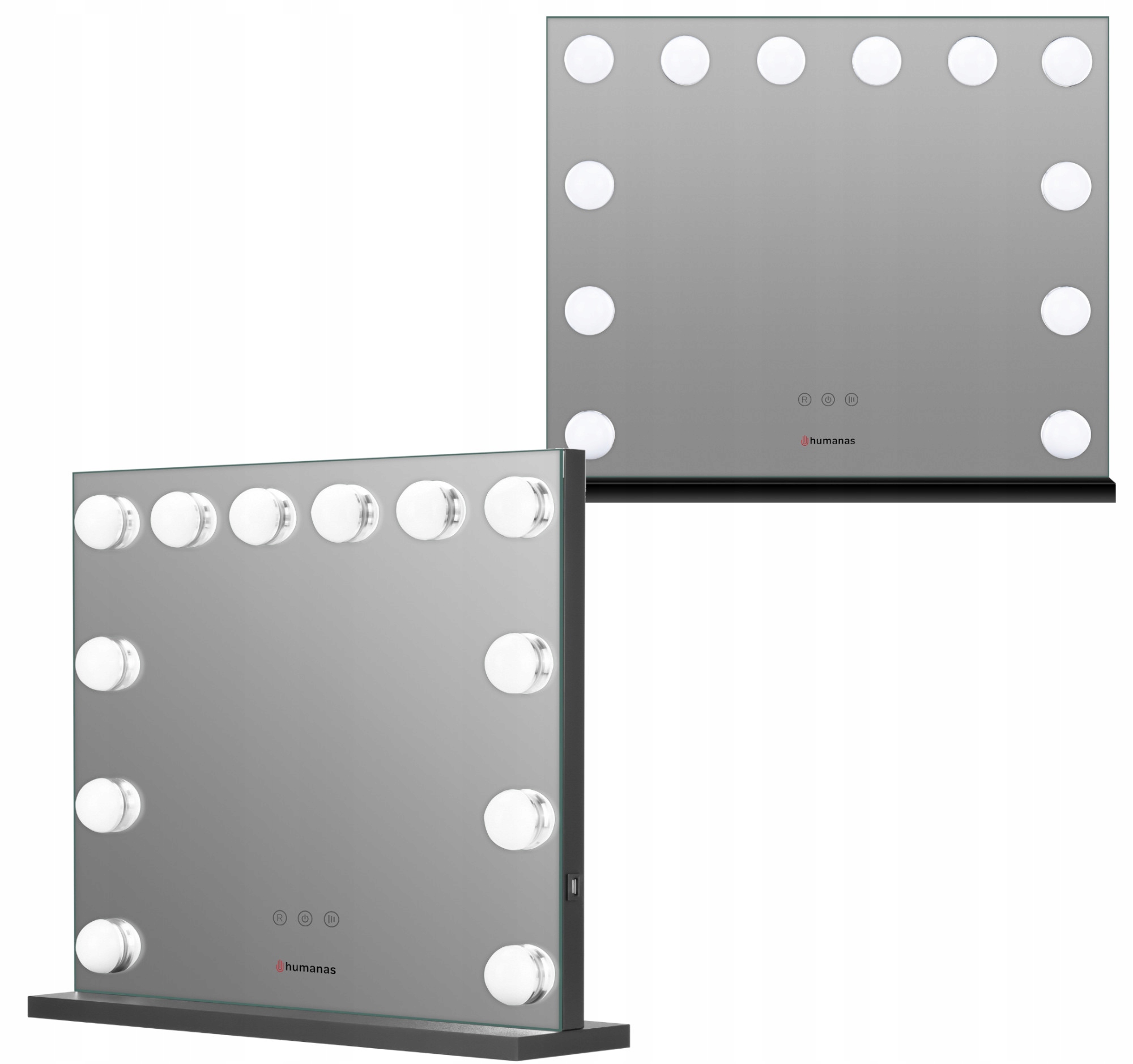 HUMANAS HS-HM02 LUSTERKO DO MAKIJAŻU Z LAMPAMI LED