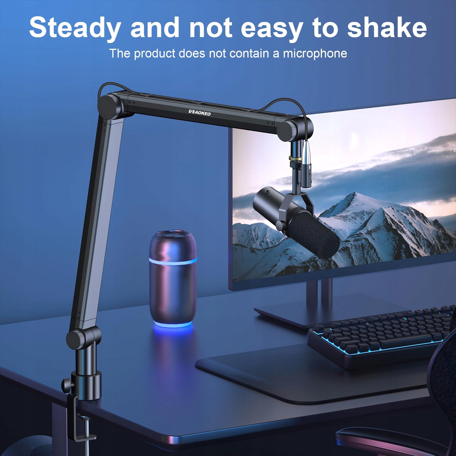 AOKEO AK-48 Ramię Mikrofonowe Do Shure SM7B Blue Yeti HyperX QuadCast — miniatura 5