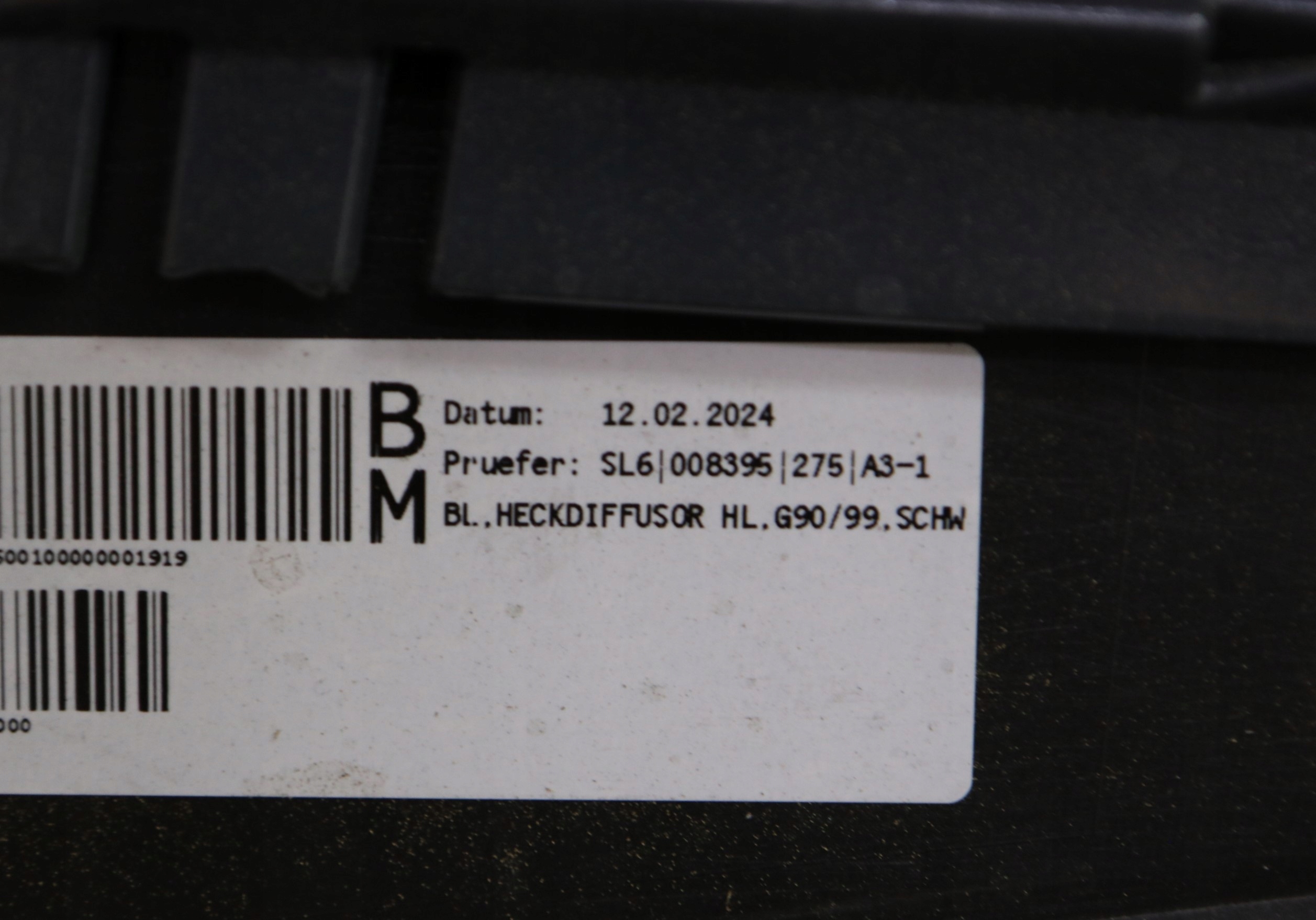 BMW M5 G90 complete bumper rear part rear colour C3N STORM BAY METALLIC
