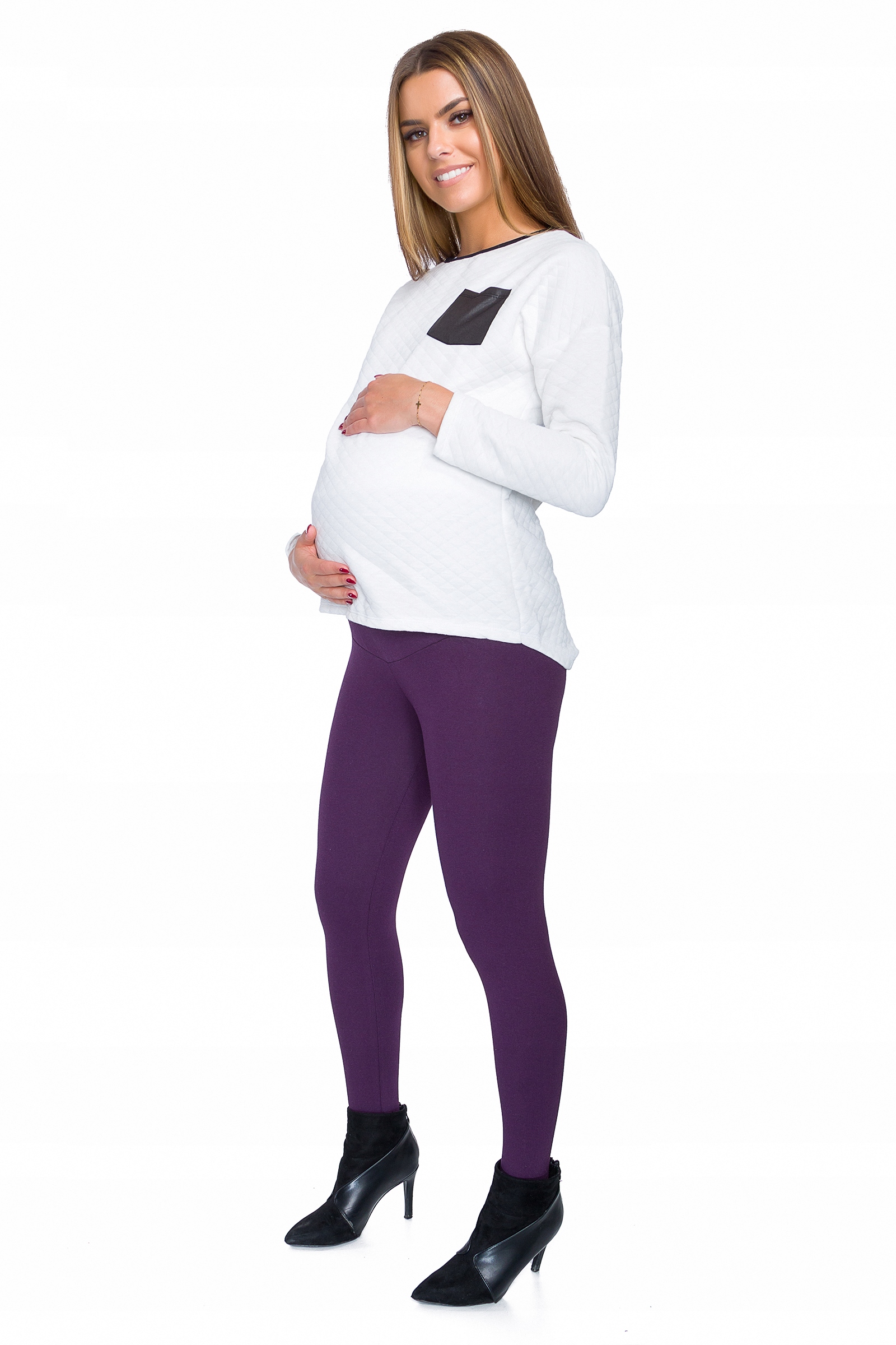 CIĄŻOWE LEGGINSY ZAPIĘTKA CIEPŁE GETRY LSPRG 2XL Marka MITAAMI