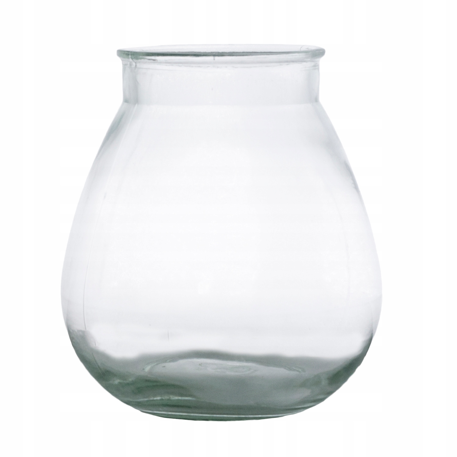 WAZON BUNKE przezroczysty szklany śr. 15cm