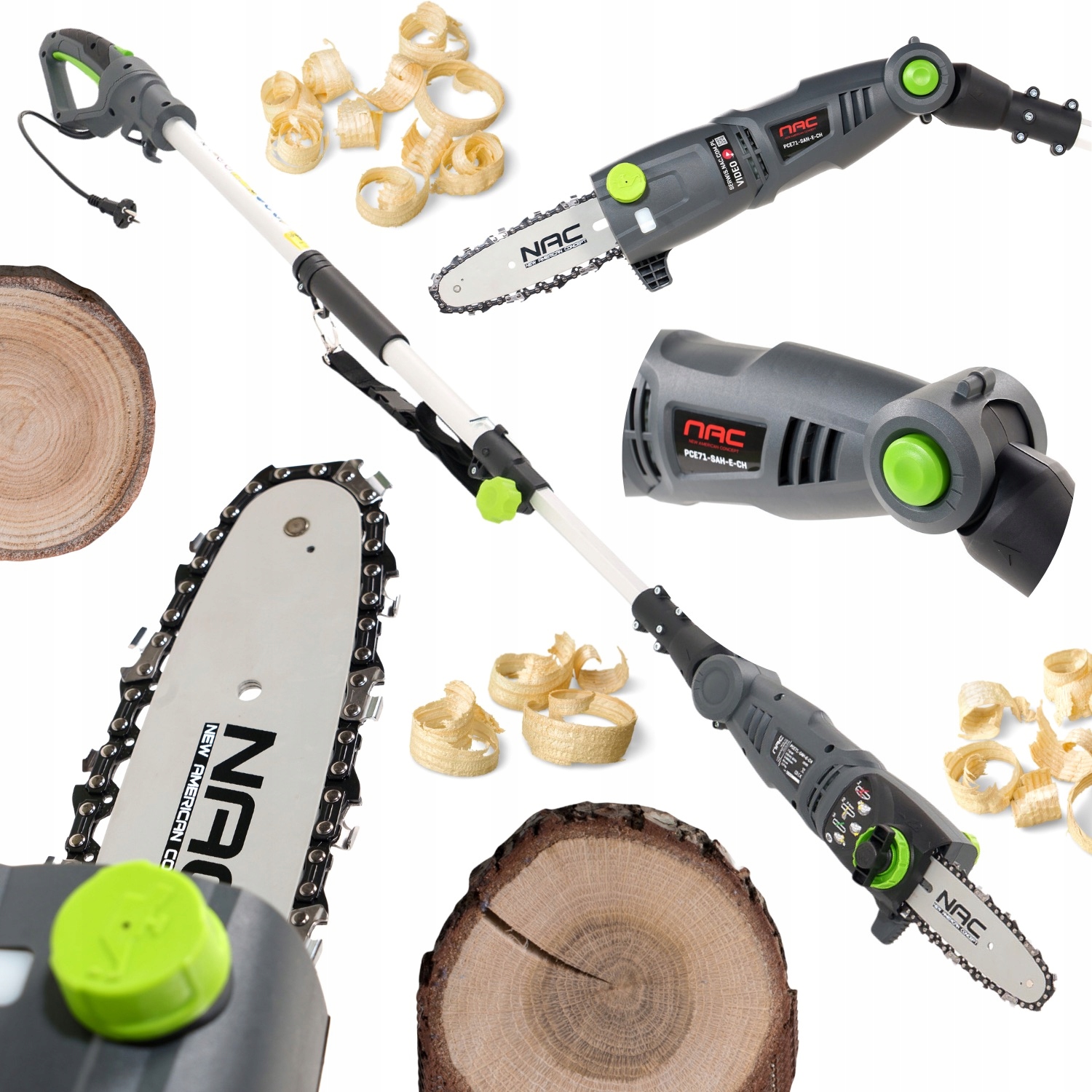 Pila Na Výložníku Nac PCE71-SAH-E-CH Elektrická Pila 710W 18CM 230V
