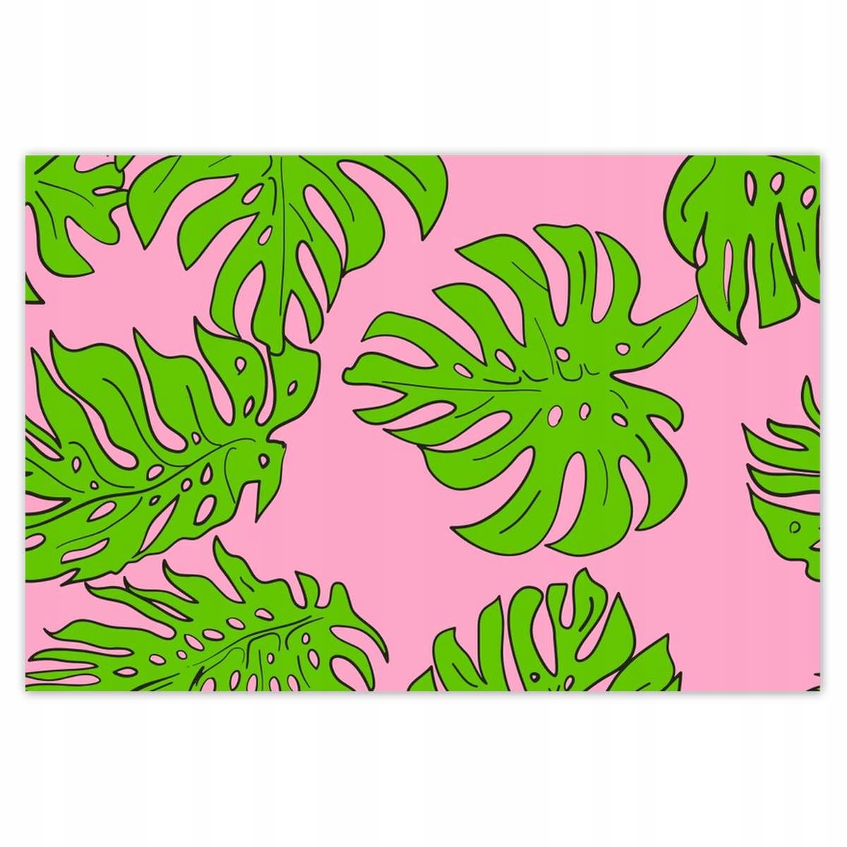 Plakáty 200x135 Monstera Zelená Růže