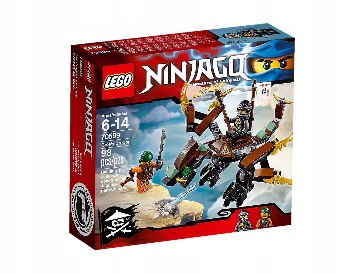 Lego Ninjago Coleův 70599 Drak Nové