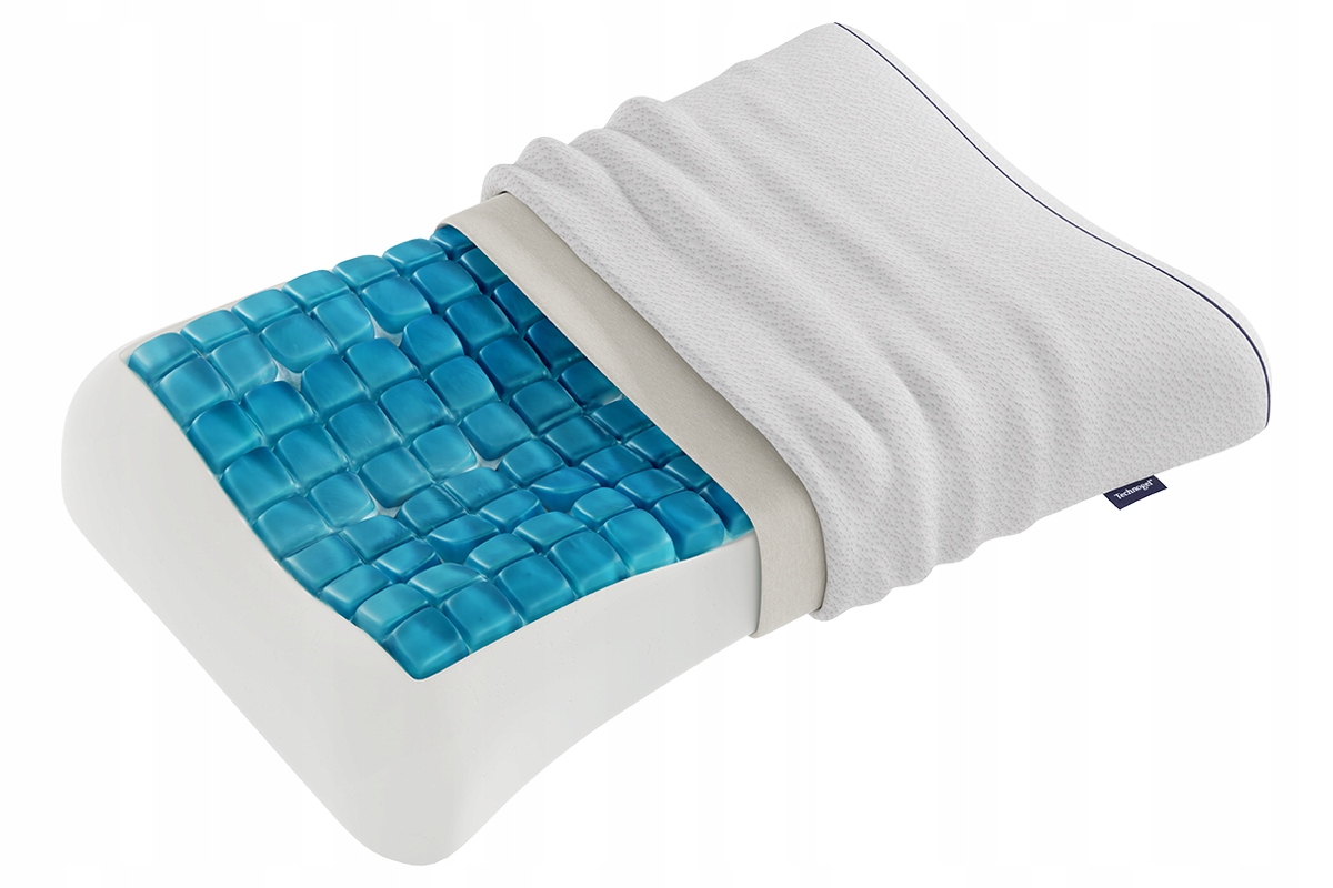 Polštář gelový polštář Technogel Anatomic Curve 66x40x9 cm