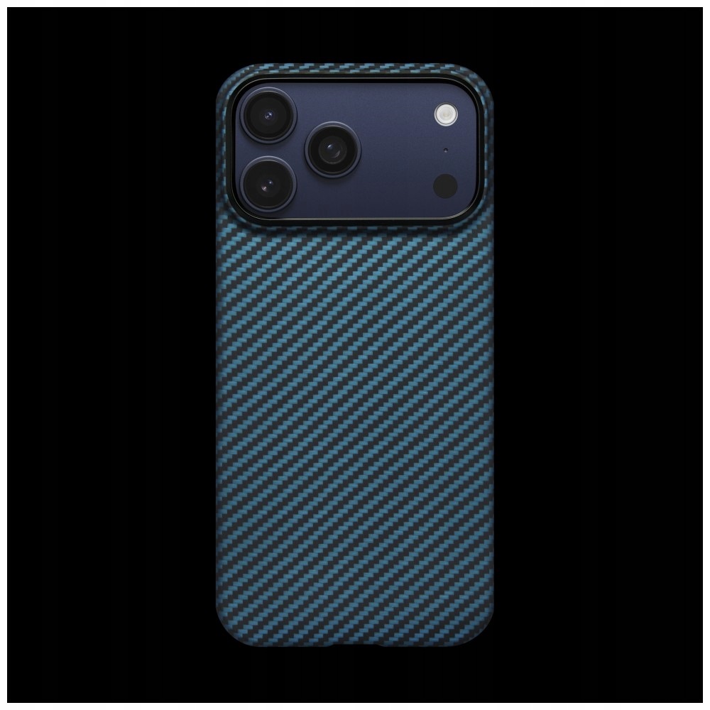 Etui Pitaka Ultra-Slim MagSafe do iPhone 17 Pro czarno niebieski