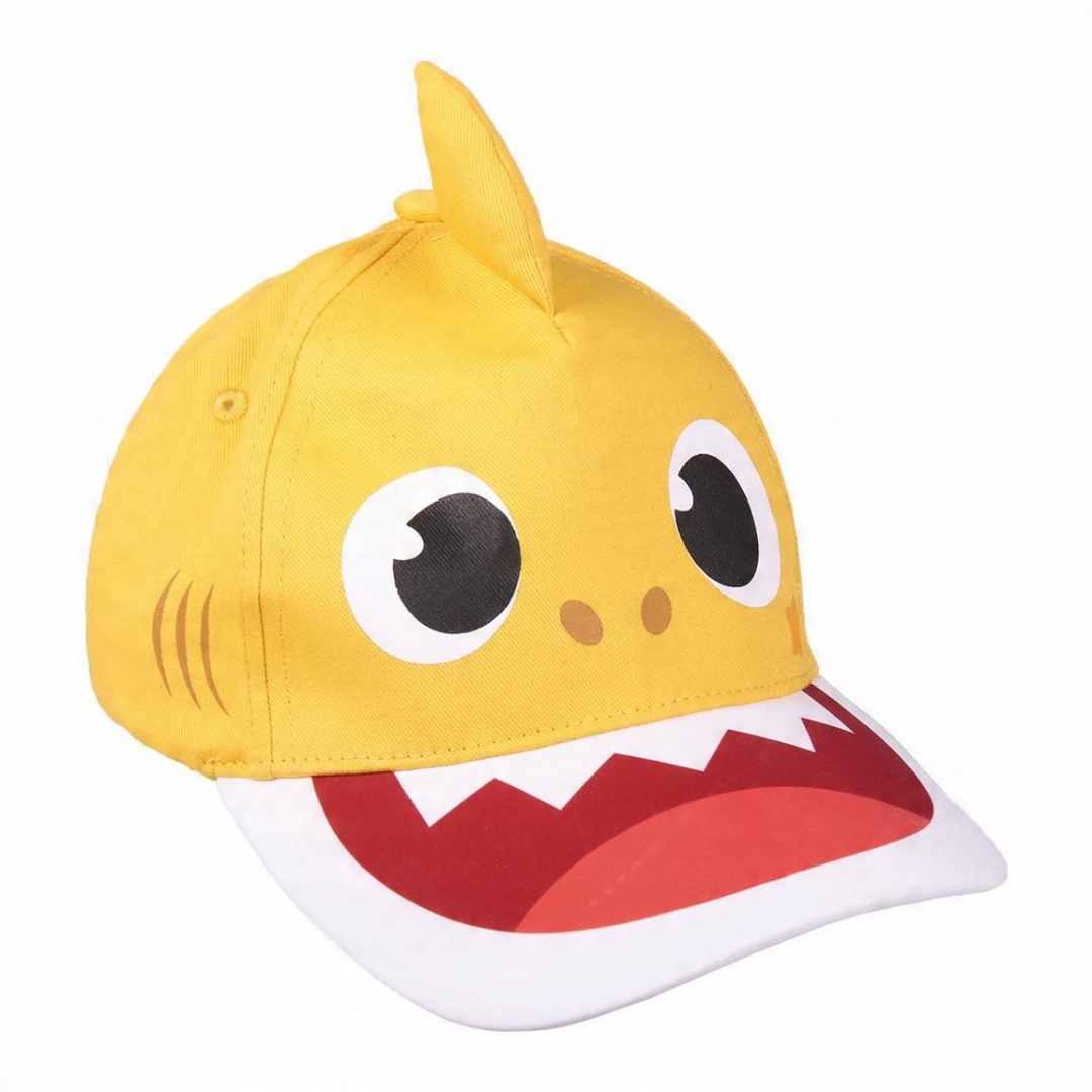 

Czapka Z Daszkiem Dziecięca 3D Baby Shark Żółta 50